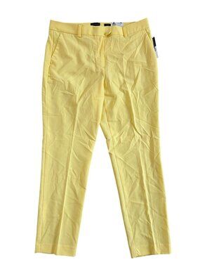 The Limited Womens Sz 10 Slim Ankle Yellow Modern Fit Pants New With Tags